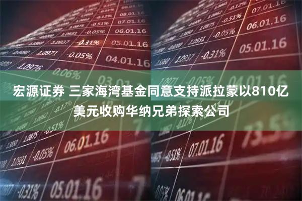 宏源证券 三家海湾基金同意支持派拉蒙以810亿美元收购华纳兄弟探索公司